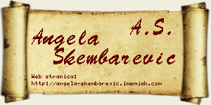 Angela Škembarević vizit kartica